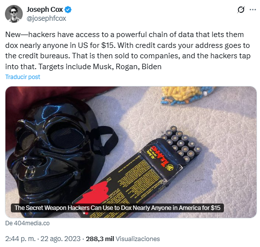 Joseph Cox announced | Source: X.com