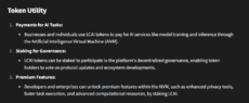 Lightchain AI token utility explained in its documentation