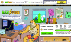 Maxi Doge presale homepage