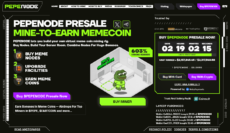 PEPENODE presale homepage