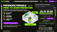PEPENODE presale homepage