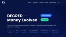 Decred’s website is simple but contains a wealth of technical information