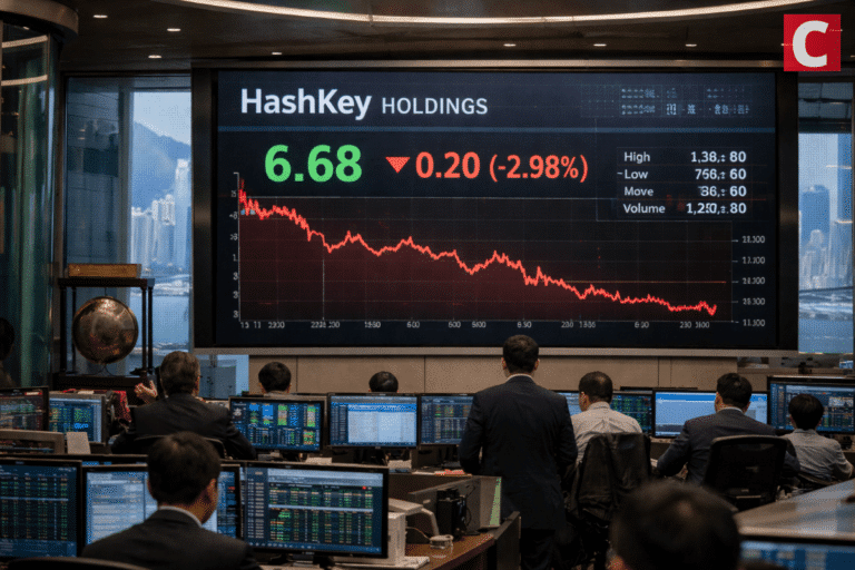 HashKey Shares Plunge 2.5% in Hong Kong IPO Debut