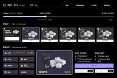 Screenshot showing the option to buy LIVE with various payment methods
