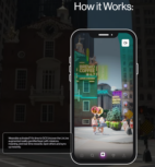 Screenshot explaining how LivLive augmented reality works
