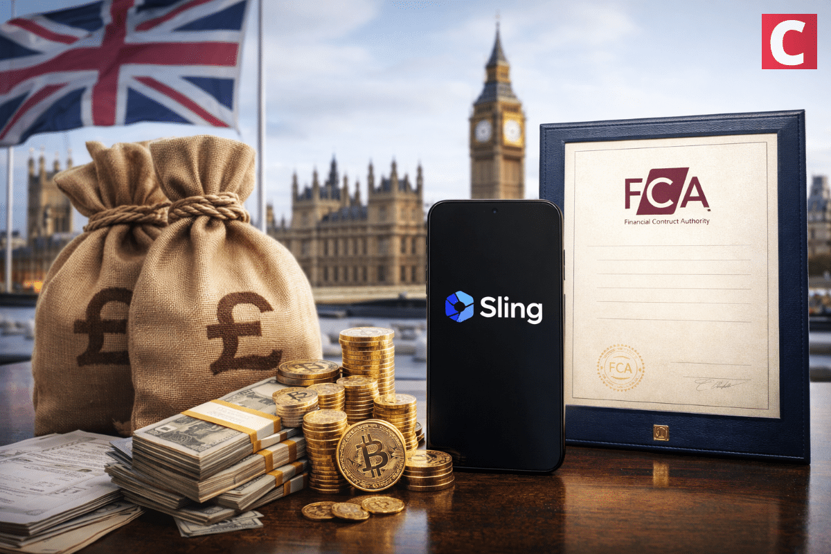 Crypto Payments App Sling Money Bags UK FCA License