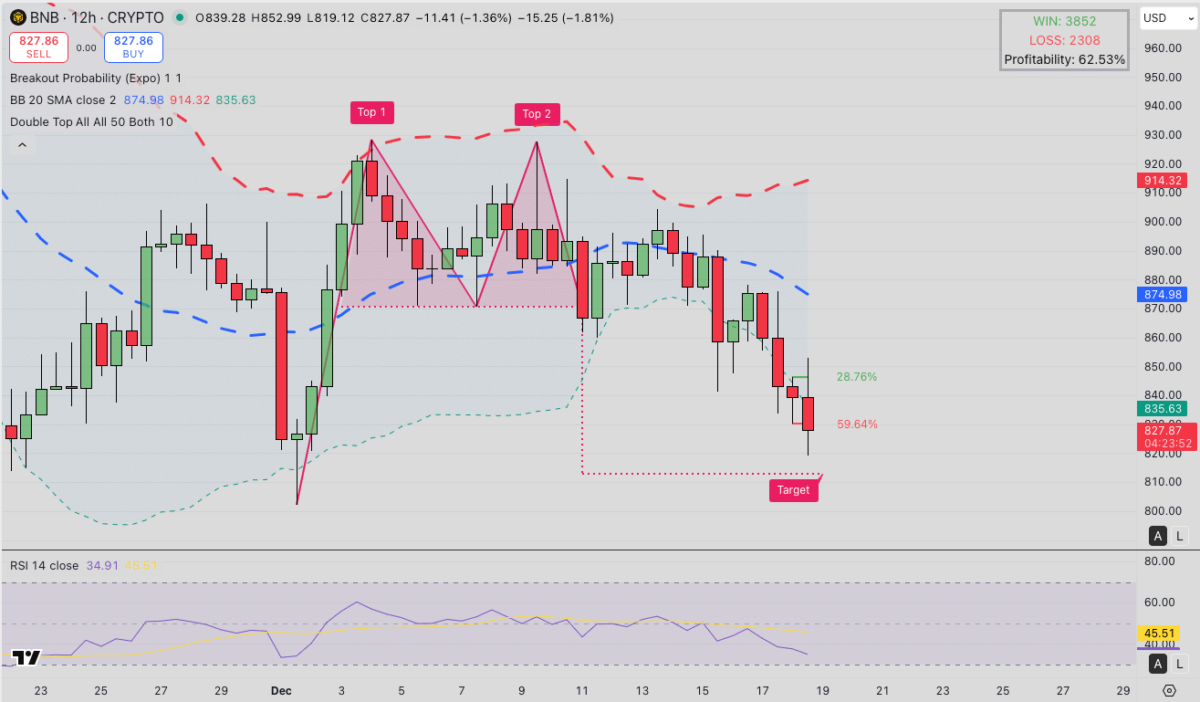 BNB Chain Launches Payments For Amazon’s AWS Customers: Can BNB Price Hold $830?