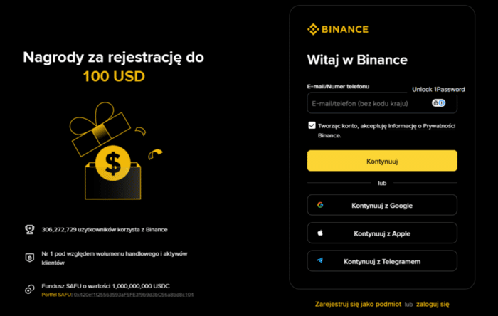 binance pl strona główna