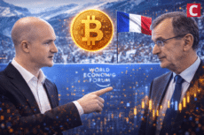 Coinbase CEO Corrects France’s Central Bank Governor on Bitcoin Issuance at Davos