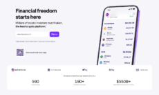 Kraken website homepage