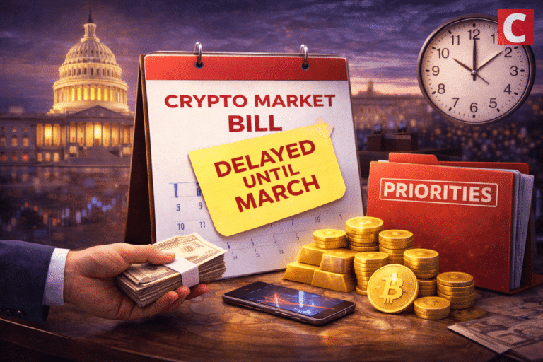 US Crypto Market Bill to Be Delayed to March as Senate Sets Other Priorities