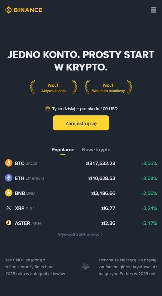 najtańsza giełda krypto binance opłaty koszt