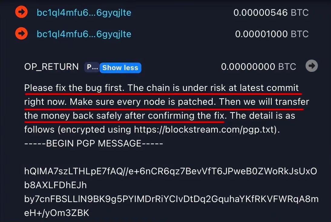 Hacker Message 